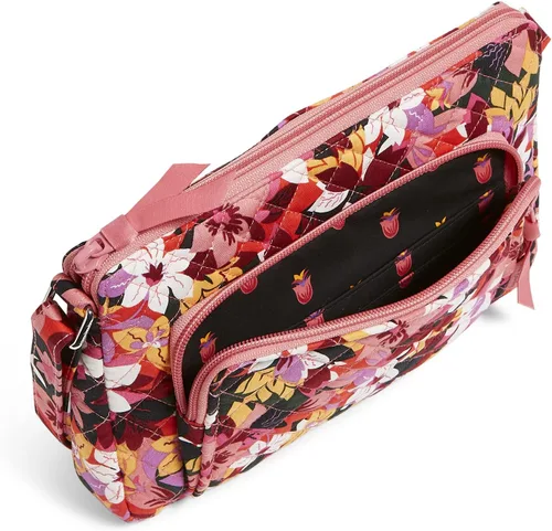 Miniatura 3 de Vera Bradley Bolso cruzado estilo hipster de algodón para mujer con protección RFID