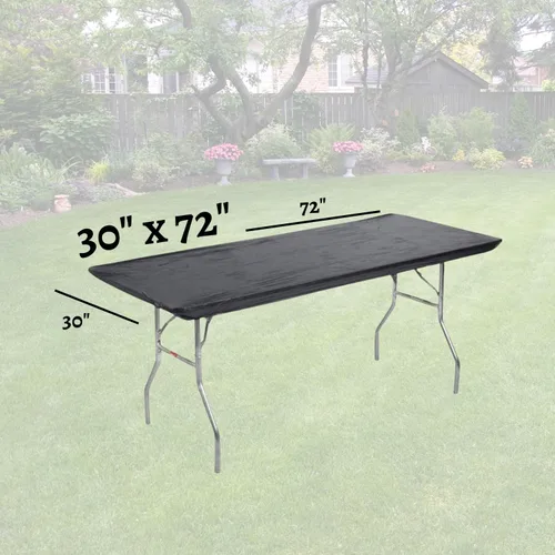 Miniatura 4 de Kwik-Covers Fundas rectangulares de plástico de 6 pies de 30 x 72 pulgadas, paquete de 10 (negro)