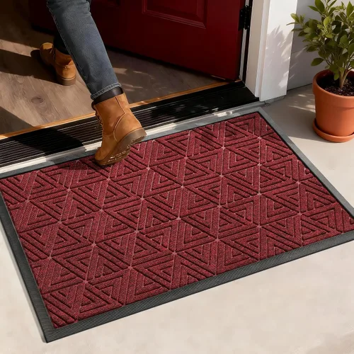 Miniatura 16 de Yimobra Alfombra para Puerta Delantera Exterior Entrada 29.5x17, Impermeable Resistente Alfombras Exteriores para Puerta Delantera, Alfombra