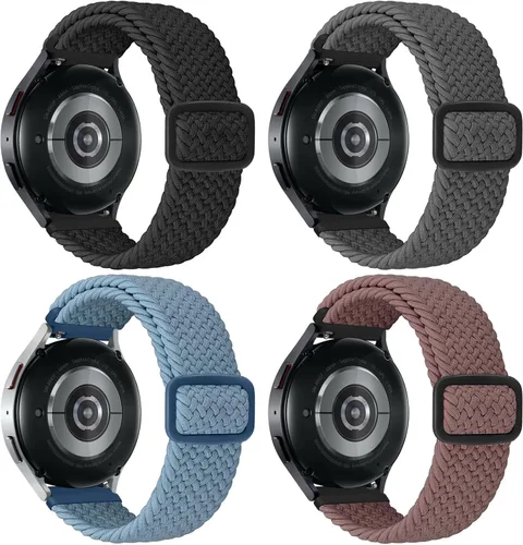 Miniatura 10 de Correa de reloj trenzada Solo Loop – 0.709 in, 0.787 in, 0.866 in, correa trenzada de liberación rápida, correas de reloj elásticas de nailon