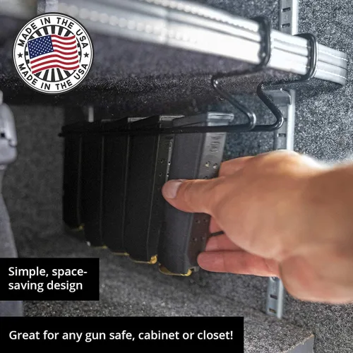 Miniatura 4 de Revistero Magminder Undershelf - Almacena cargadores AR, AK, PMAG y Double Stack con placas base, reimagina tus productos seguros para armas