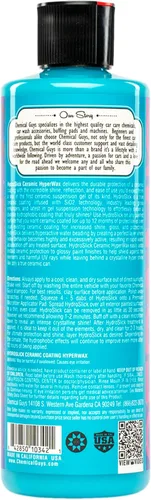 Miniatura 2 de Chemical Guys WAC22916 HydroSlick SiO2 - Revestimiento cerámico de hipercera con aplicador de microfibra de grado premium, 16 fl oz (Paquete de 1)