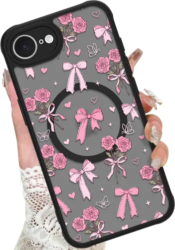Miniatura 89 de KANGHAR - Funda para iPhone 11 [Compatible con Magsafe] Patrón estampado de leopardo Lindo guepardo Funda protectora magnética para niñas, mujeres