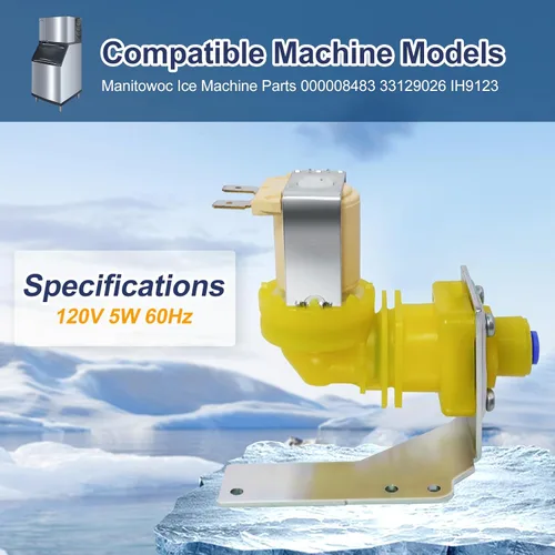 Miniatura 5 de 000009120 000009123 Conjunto de Válvula de Entrada de Agua para Máquina de Hielo (OEM) para Piezas de Máquina de Hielo Manitowoc 000008483 33129026