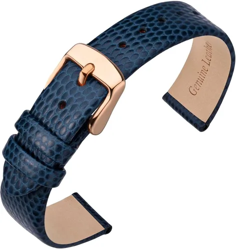 ANNEFIT Correa de reloj de cuero para mujer, 0.394 in, 0.472 in, 0.512 in, 0.551 in, 0.591 in, 0.630 in, 0.709 in, 0.787 in, correa de repuesto