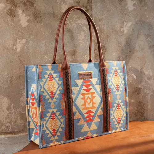 Miniatura 2 de Wrangler Aztec Tote Bag for Women Boho Shoulder Purses and Handbags