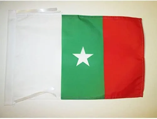 Miniatura 498 de Bandera de México AZ FLAG, 45.7 x 30.5 cm, con cordones - Pequeñas banderas mexicanas de 30 x 45 cm - Bandera de 45.7 x 30.5 cm