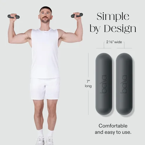 Miniatura 4 de Juego de mancuernas Bala Bars para mujeres y hombres - Juego de 2 barras diseñadas para caminar, entrenamiento de fuerza, HIIT, boxeo y aeróbicos