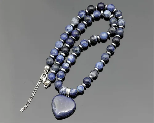 Miniatura 11 de Colgante de corazón de aventurina natural, Collar de cuentas de aventurina genuina, Collar de piedra verde, Collar de piedras preciosas, Cuentas
