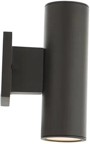 Miniatura 7 de WAC Lighting, Cilindro LED doble arriba y abajo de la luz de pared interior o exterior 3000K en blanco