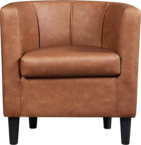 Miniatura 13 de Topeakmart Silla de club de terciopelo, estilo elegante, sillón tapizado para sala de estar, recepción, dormitorio, gris