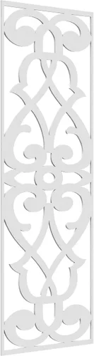 Miniatura 54 de 9 3/8"W x 24 3/8"H x 1/4"T Bellaire Decorativos Paneles de pared de madera calado, abedul