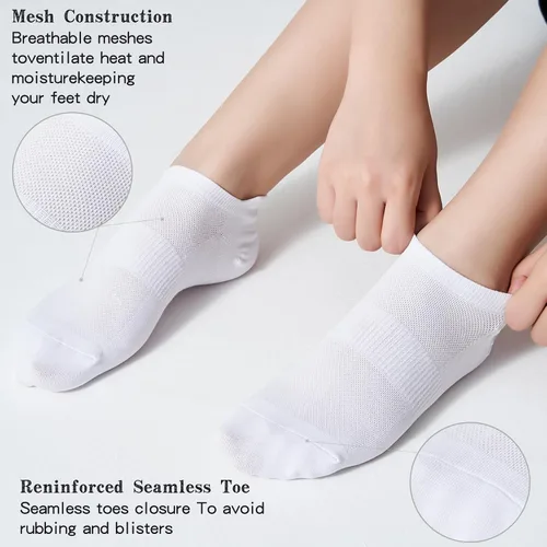 Miniatura 3 de Ankle Socks Women's and Mens - 610 Pairs Low Cut Tab & No Show Athletics Running Socks