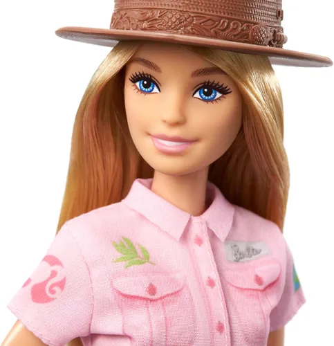 Miniatura 3 de Muñeca Barbie Careers y accesorios, zoóloga con atuendo removible con sombrero, pizarra y figura de koala que puede sostener el brazo de la muñeca