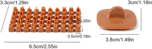 Miniatura 3 de Sellos de letras de arcilla para cerámica, sellos pequeños de plástico del alfabeto para arcilla, también se utiliza como sellos de galletas