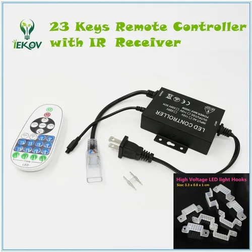 Miniatura 4 de Tira de luces LED de color blanco cálido, AC 110-120V, flexible/resistente al agua/función de múltiples modos/regulable, cuerda de luces LED SMD5050