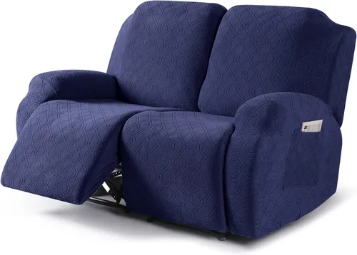Miniatura 9 de VANSOFY Funda para silla reclinable, 3 piezas elásticas para silla reclinable, funda suave para silla reclinable, protector de muebles para perros