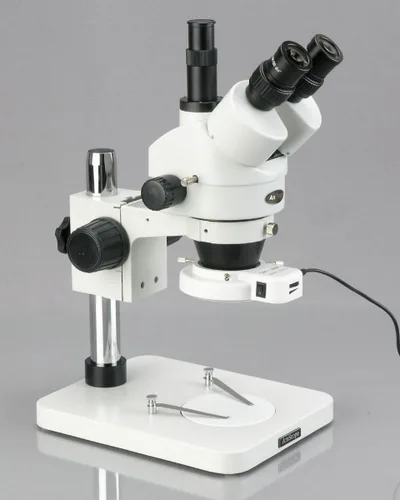 Miniatura 2 de AmScope SM-1TSZZ-144S-M Microscopio Digital Profesional Trinocular Estéreo Zoom, WH10x y WH20x, Ampliación 3.5X-180X, Objetivo de Zoom 0.7X-4.5X