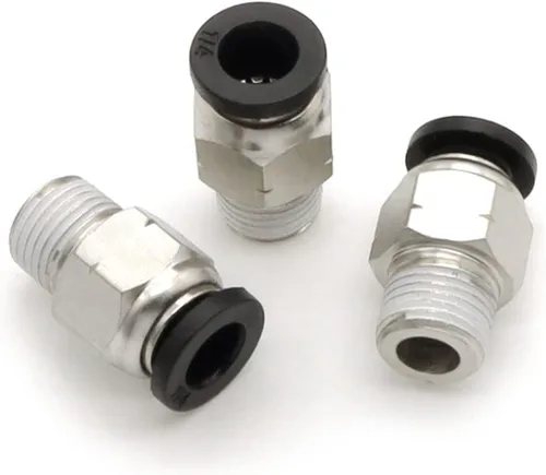 Miniatura 5 de 12 conectores rectos de liberación a presión, empuje para conectar tubos de montaje de tubo, accesorios de conexión de tubo de 1/8 pulgadas, rosca