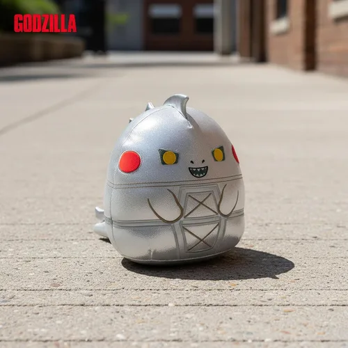 Miniatura 6 de Squishmallows Kellytoy Godzilla - Juguete de peluche (8 pulgadas, Mechagozilla), gris, 8 pulgadas (SQK2817)