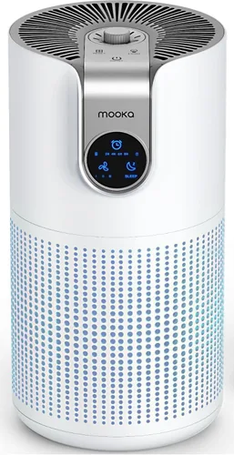 Purificadores de aire para el hogar, habitación grande de hasta 1500 pies cuadrados con aromaterapia, purificador de aire MOOKA HEPA para