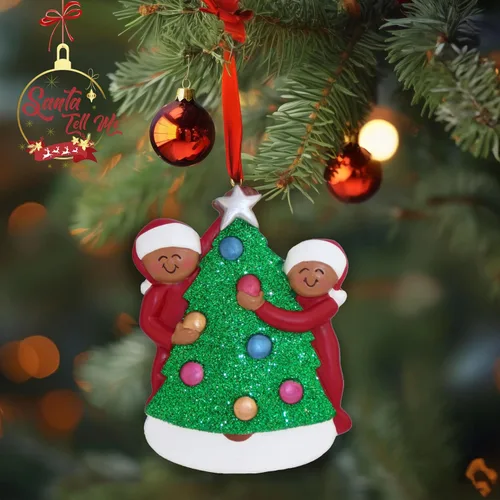 Miniatura 4 de Adorno de Primera Navidad 2025 Personalizado para Parejas – Regalo Personalizado de Nuestro Primer Año Juntos para Parejas – Adorno de Primera