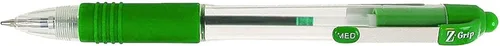 Zebra Pen Z Grip - Bolígrafos verdes, suaves y cómodos con clip de bolsillo, bolígrafos retráctiles con tinta verde, paquete múltiple fiable para
