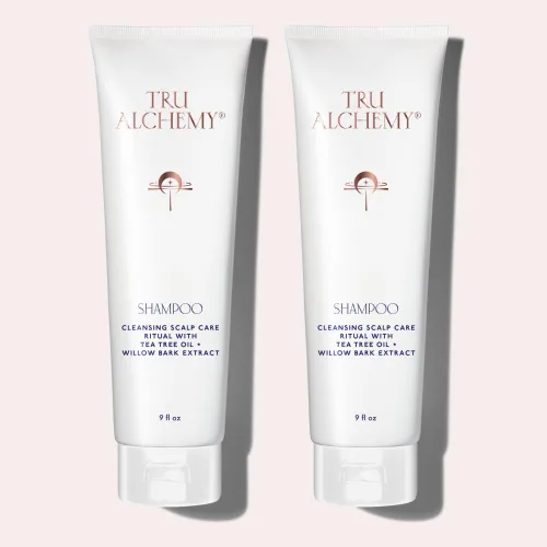Tru Alchemy Champú para el crecimiento, volumen y salud del cuero cabelludo | Derivado naturalmente con aceite de árbol de té y menta más queratina