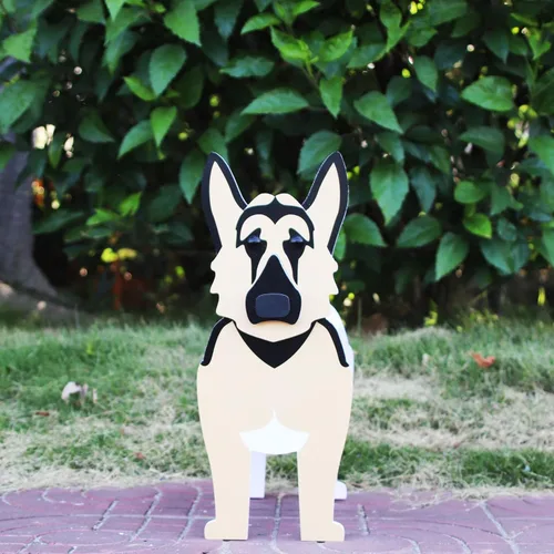 Miniatura 16 de Beagles - Contenedor para plantas con forma de perro, para amantes de las mascotas, maceta de PVC lindo para perros, macetas de cara para decoración