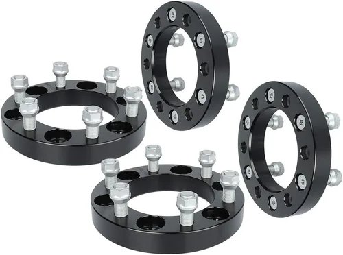Miniatura 33 de IRONTEK Espaciadores de rueda de 0.157 x 4.000 in, espaciadores forjados reales de 2 pulgadas con orificio de cubo de 2.697 in M12x1.25 pernos aptos