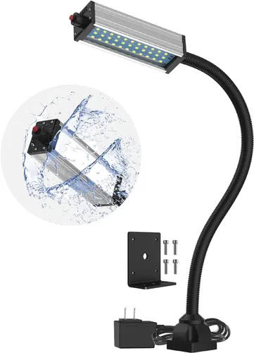 Miniatura 10 de Luz de trabajo magnética, luz LED para máquina con 44 LED, resistente al agua con cuello de cisne de 19 pulgadas, clasificación IP66, 800 lúmenes