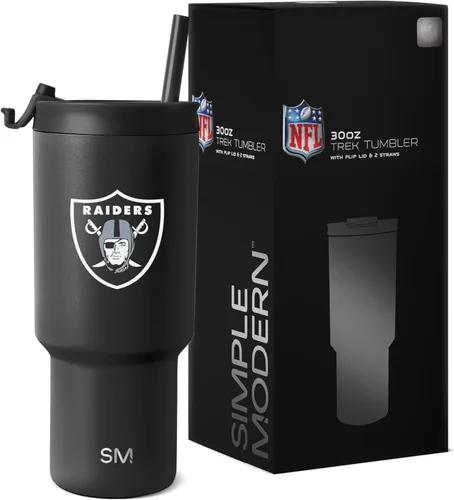 Miniatura 26 de Simple Modern - Vaso de 30 oz con tapa abatible y tapa con pajita Arizona Cardinals
