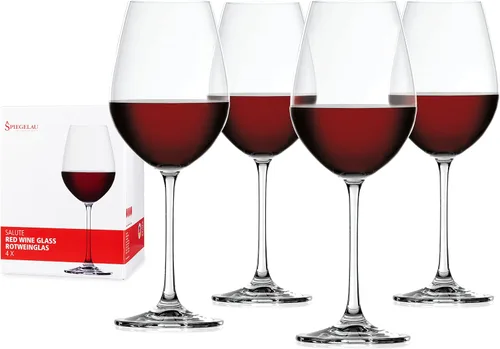 Miniatura 11 de Spiegelau Salute - Copas de vino burdeos transparentes para vino tinto, cristalería de tallo elegante, bar en casa, cena, regalos de boda, artículos
