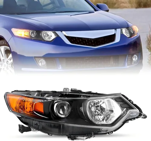 Miniatura 8 de SOCKIR - Para Acura TSX 2009-2014 [modelo HID/Xenón/Balastro de fábrica] Conjunto de faros delanteros de proyector Par de reemplazo