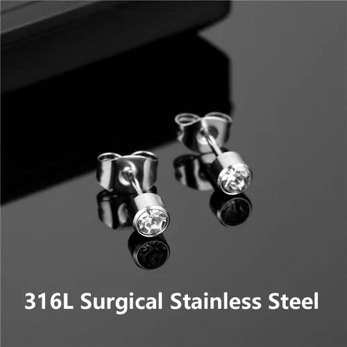 Miniatura 3 de Kit profesional de pistola de perforación de oreja con 6 pares de aretes de plata de ley S925 (chapado en oro amarillo de 18 quilates) + 10 pares