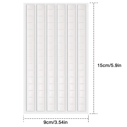 Miniatura 2 de AIEX - 96 piezas de masilla adhesiva no tóxica, reutilizable y removible, para montaje en pared, segura para colgar imágenes, cuadros y fotografías
