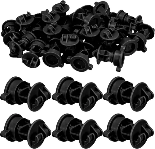 Frienda 25 piezas aislantes eléctricos para valla a granel, clips redondos para postes eléctricos, aisladores de alambre de madera, sujeción de
