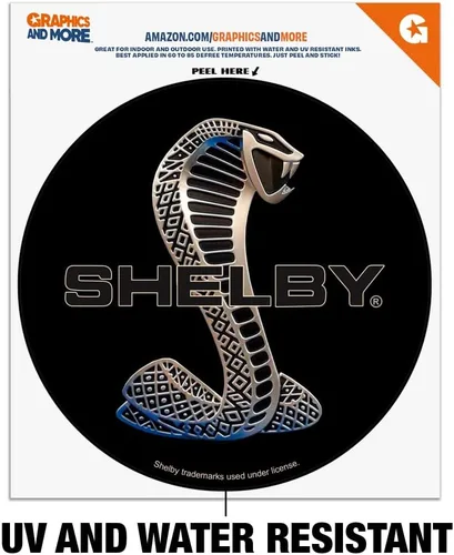 Miniatura 2 de Shelby Cobra Logo Automotive Car Window Locker Circle Bumper Sticker