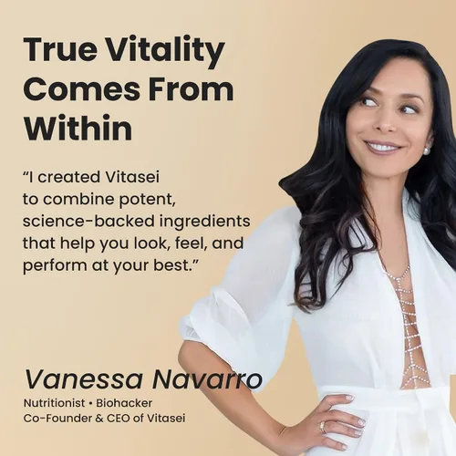 Miniatura 6 de VITASEI Polvo de péptidos de colágeno hidrolizados con resveratrol y vitamina C - Soporte para el cabello, la piel y las articulaciones - Colágeno
