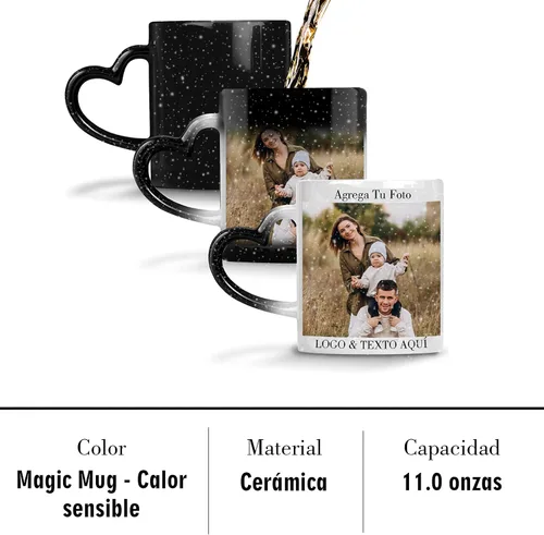 Miniatura 4 de Taza mágica personalizada, taza de café personalizada que cambia de color, taza de café de 11 onzas con sensible al calor, regalos personalizados