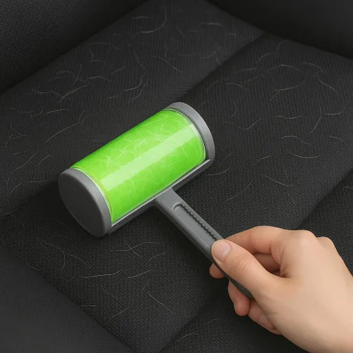 Miniatura 2 de Best Sticky - Limpiador original de rodillo de pelusa de gel y removedor de pelo de mascotas, lavable y reutilizable, juego de dos para ropa, pelo