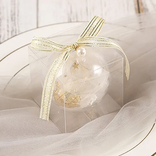 Miniatura 6 de Coobbar Caja de regalo transparente para dulces, paquete de 30 cajas vacías de plástico de PVC transparente para regalos de fiesta, boda, regalos