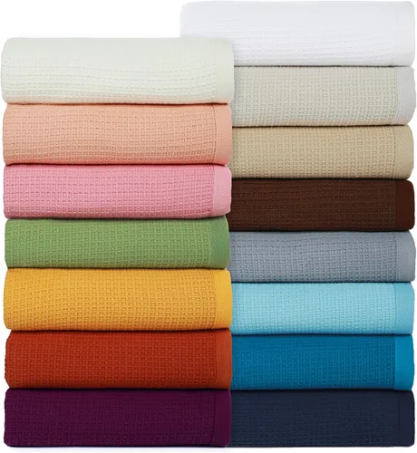 Miniatura 2 de Cobija TreeWool liviana de algodón, de cuidado fácil, suave, cómoda y cálida (king size, 90 x 108 pulgadas, tejido reticular)