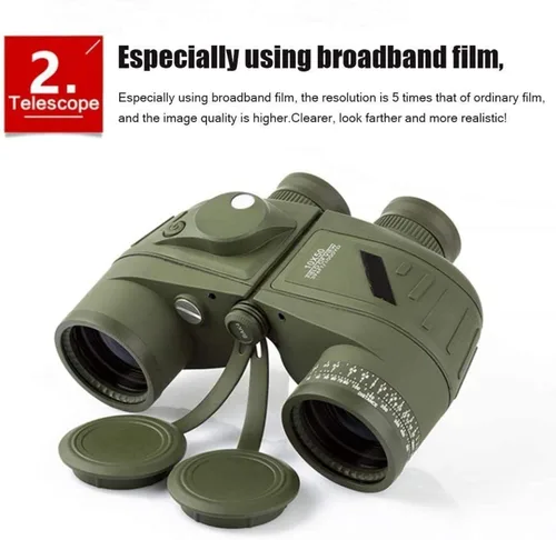 Miniatura 2 de Telescopio Sky Telescope 10X50 Binoculares con brújula