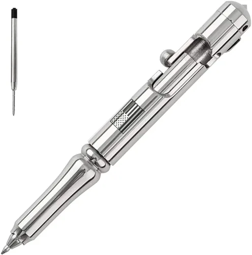 Miniatura 9 de Cool Hand Bolt Action lapicera táctica estilo cañón con clip y rompecristales, negro