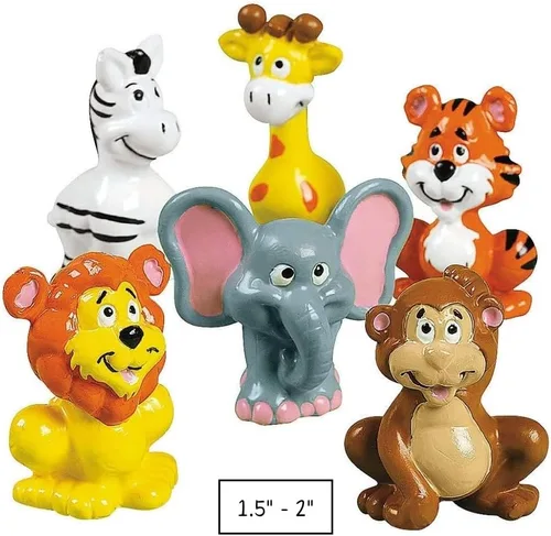 Miniatura 2 de Fun Express Count vinilo de animales de zoológico, 2 pulgadas (1 Paquete de 12), 2", Not Applicable