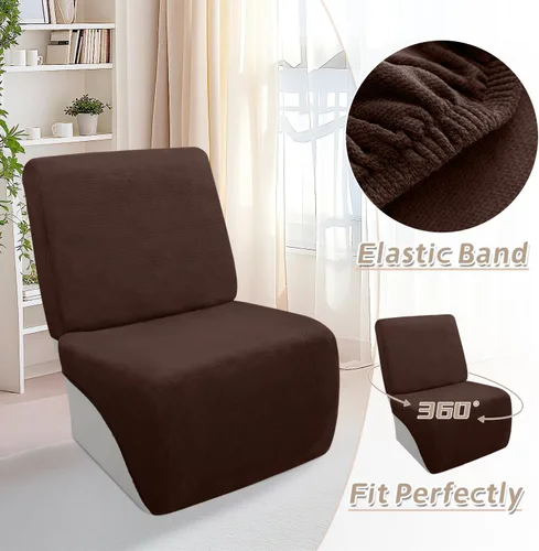 Miniatura 491 de Arfntevss Fundas de sofá seccional reclinable de terciopelo, Funda de sofá seccional de esquina para sofá reclinable, Funda elástica suave