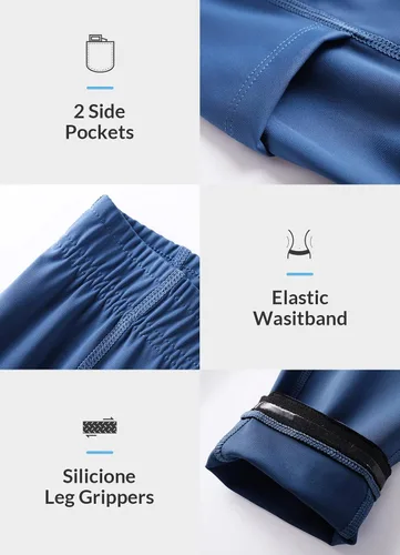 Miniatura 34 de baleaf Pantalones de equitación para niñas, pantalones ecuestres para niños, con parche en la rodilla, bolsillo con cremallera