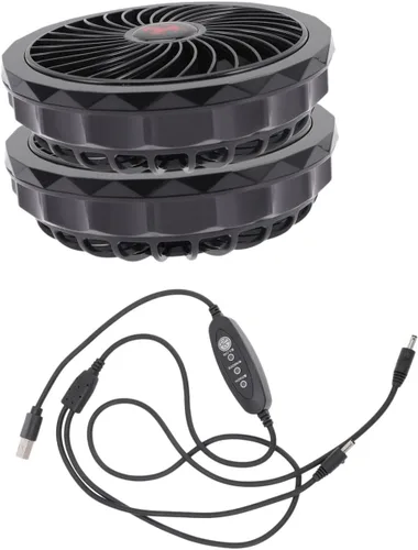 Homoyoyo 1 juego de aire acondicionado ventilador USB mini ventilador de refrigeración ventilador portátil ventilador de refrigeración chaleco