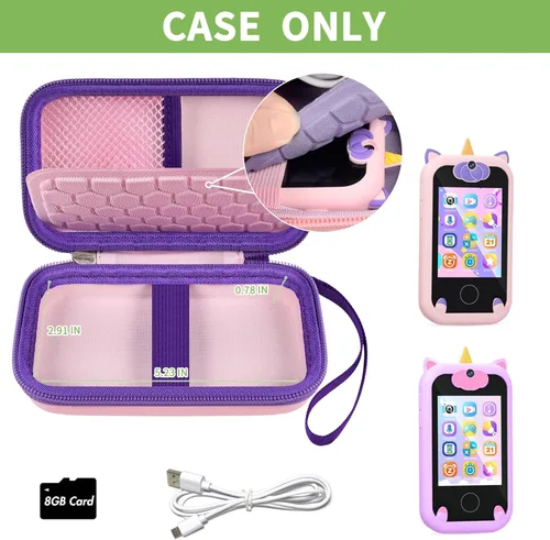 Miniatura 2 de ALKOO - Funda para teléfono inteligente de juguete para niños, compatible con Kikapabi/para Joozfee/para dancingcow/para Prysyedawn, soporte